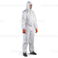 Защитный дышащий комбинезон Jeta Safety, плотность 40 г/м2, размер 52-54/XL, белый, 100% полипропилен JPC110-XL