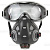 Полумаска фильтрующая с интегрированными очками  9500 Air Optics 
